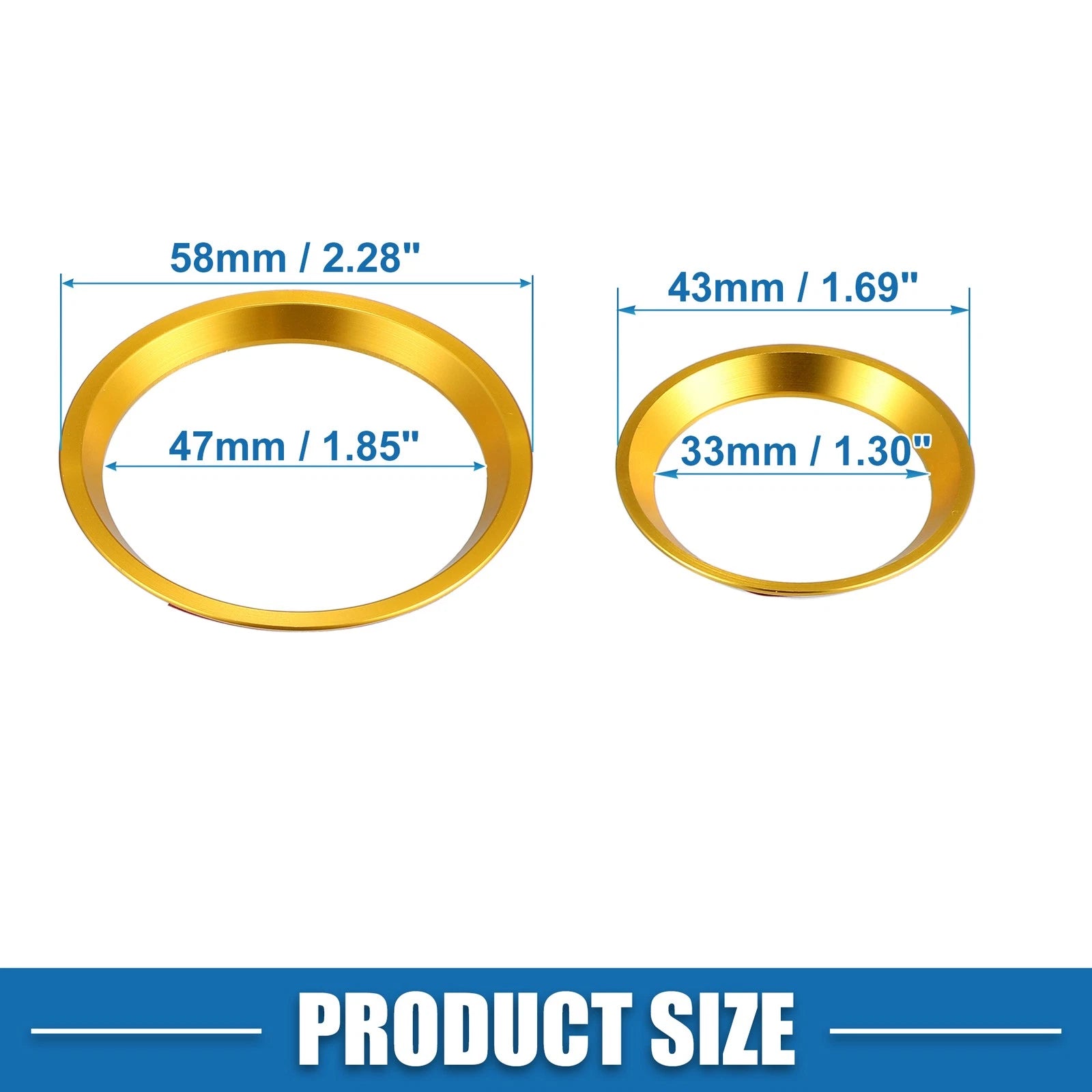 Set of 3 AC Knob Background Covers for Subaru Forester Impreza 
