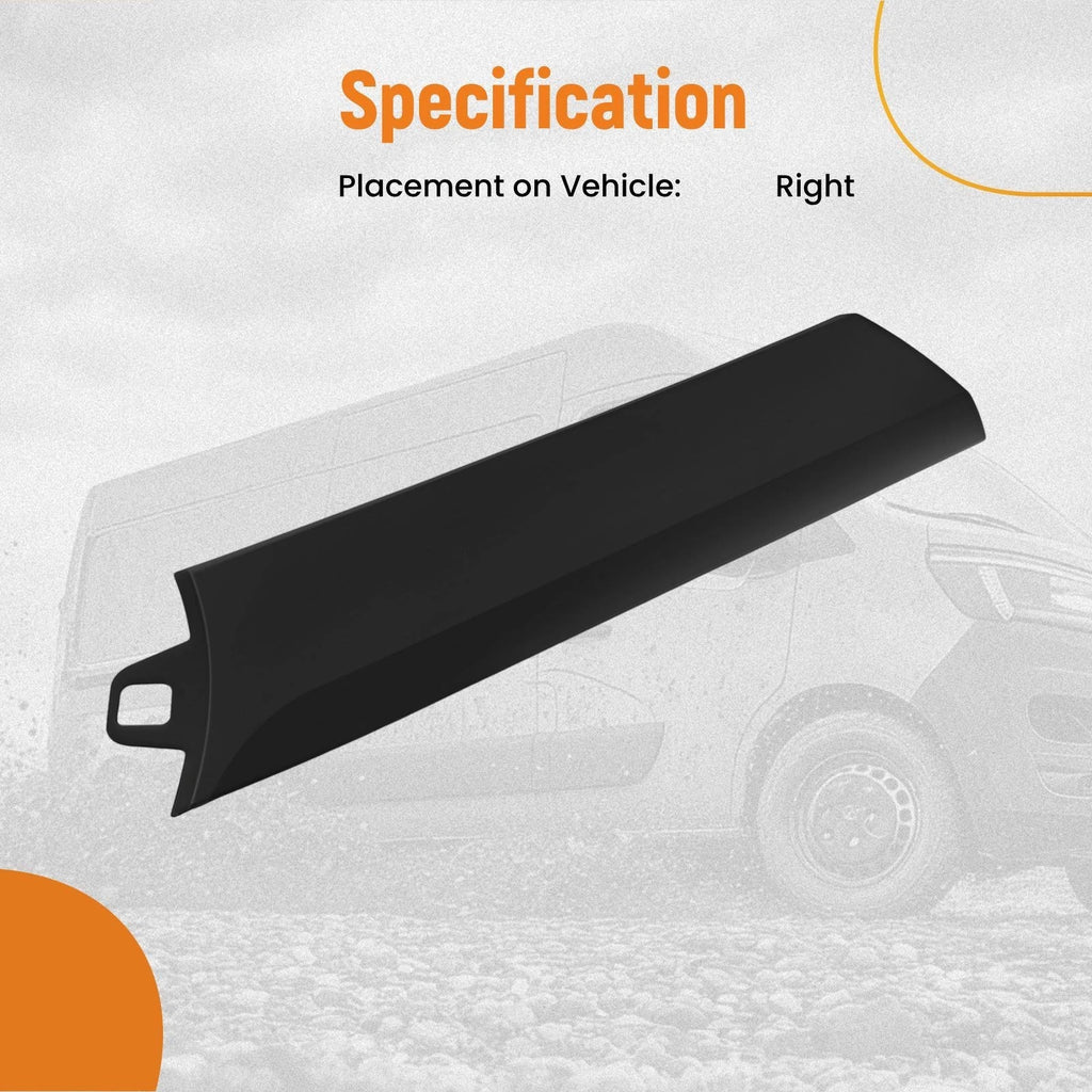 Door Trim Molding Right for Ford Transit 150/250/350 (2015–2019) Black