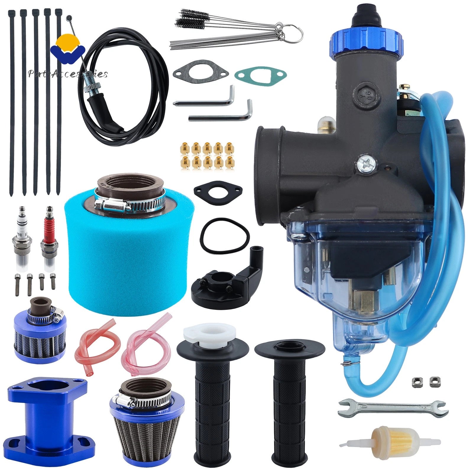 VM22 Carburetor Throttle Cable Jet Kit for 212cc GX160 CT200U BT200X (2010–2023)