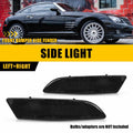 2Pcs Front Bumper Side Marker Lights for Chrysler Crossfire (2004–2008) Smoke Lens