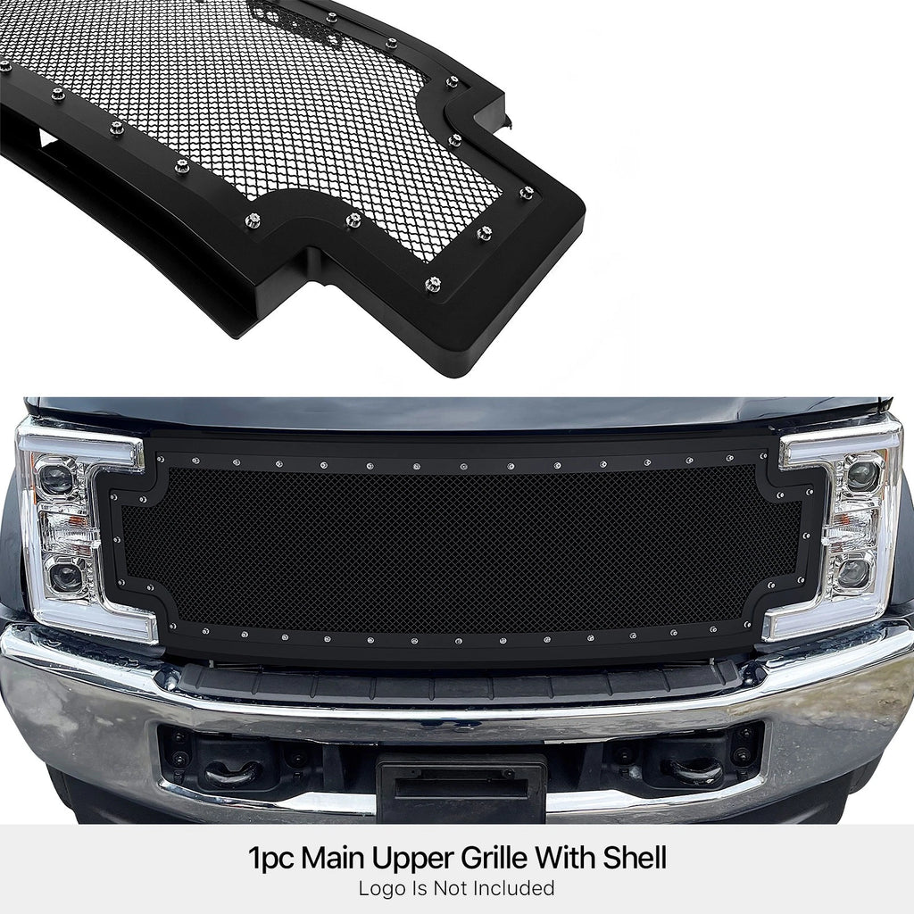 Upper Black Mesh Grille for Ford F-250/F350 (2017-2019)