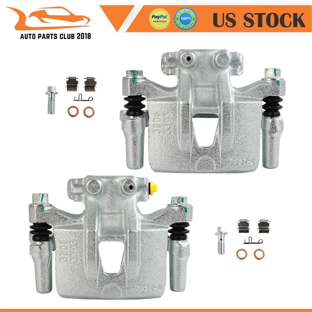 Rear Pair Brake Calipers for Mitsubishi Endeavor (2004–2008) w/ Bracket