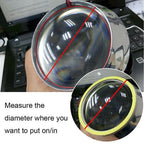 80MM RGB COB Car Headlight LED Halo Rings Light (Fits Various Models)