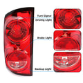 Tail Lights Brake Lamps for Dodge Ram 1500 (2007–2008), Ram 2500/3500 (2007–2009)