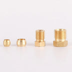 Double Cone Oil Pipe Fitting Kit M8 Brass Sleeve for CNC Lubrication
