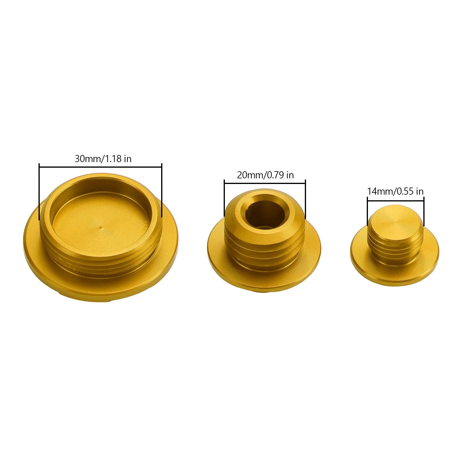 Gold Billet Engine Plug Kit for Honda CRF250R CRF450R CRF450X (2002–2020)