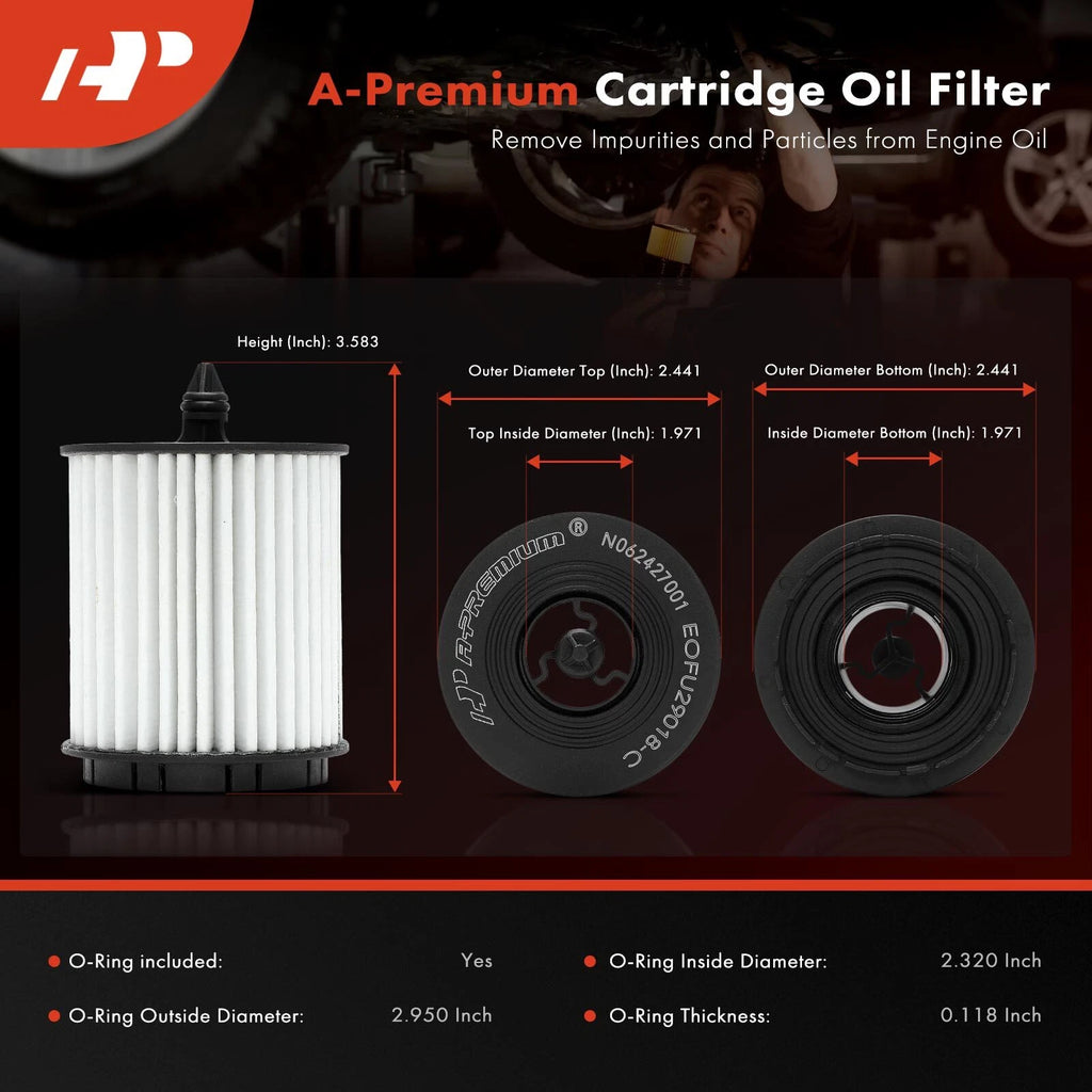 Engine Oil Filter for Chevrolet Equinox Malibu Impala (2010-2017)