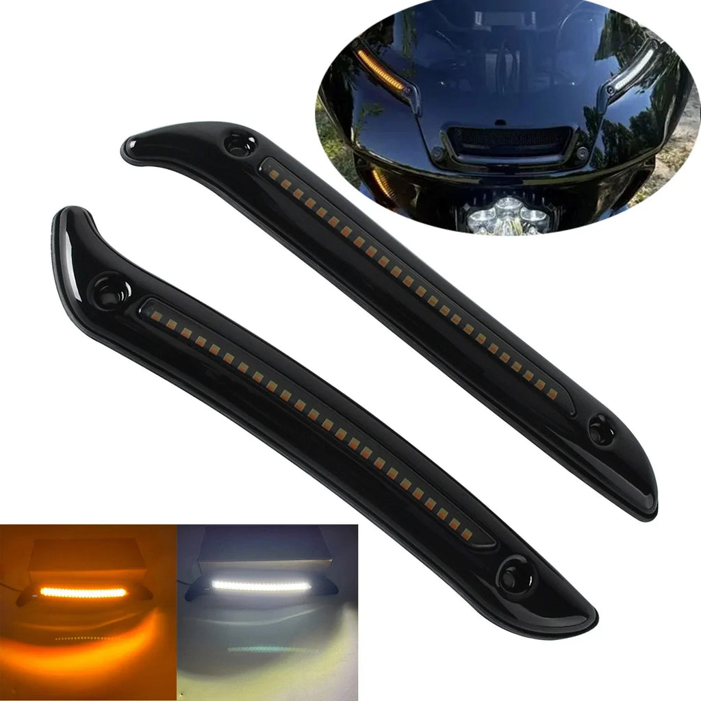 Windshield DRL Turn Signal Light for Harley Softail Low Rider El Diablo FXRST (2022)