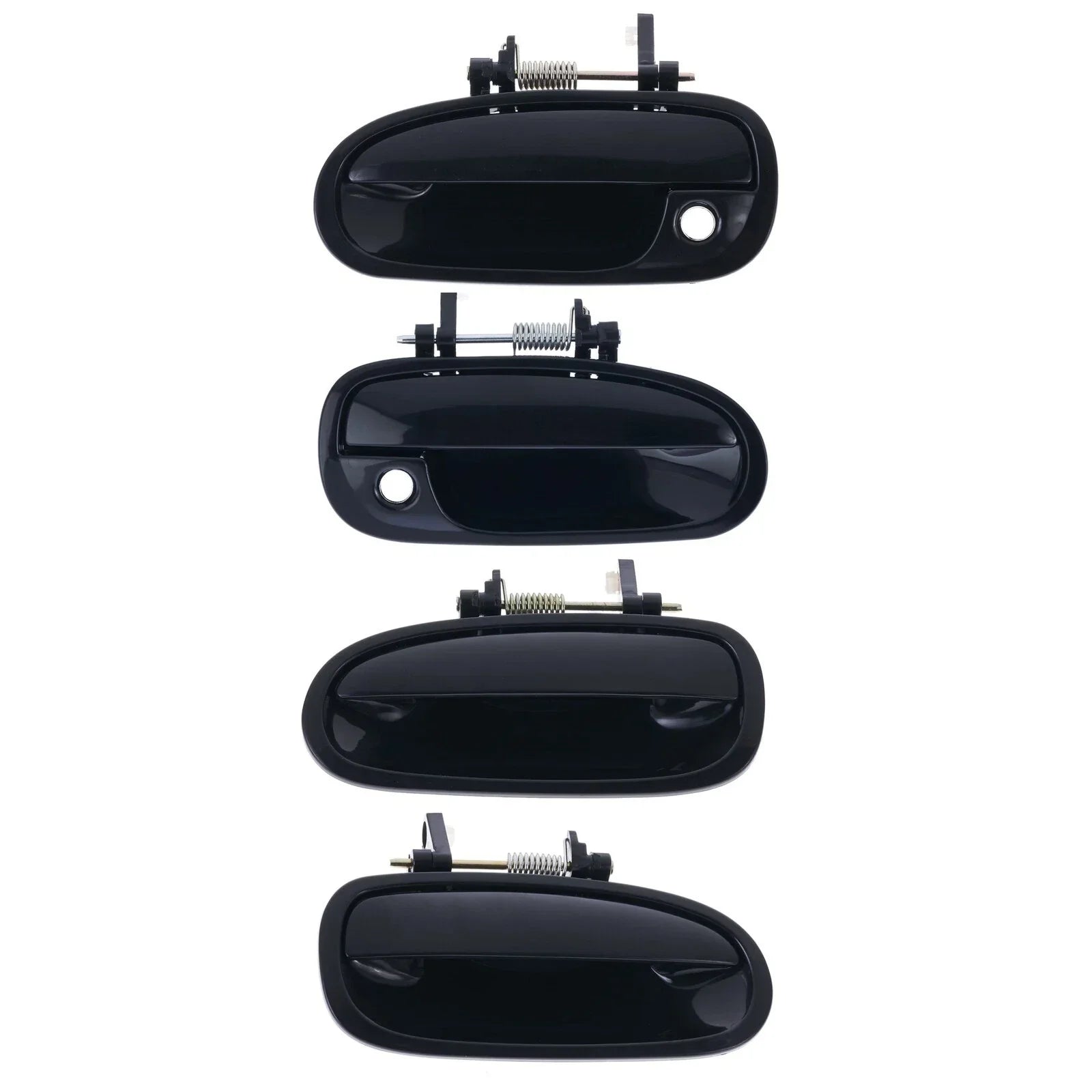 4pc Front/Rear Outer Door Handle Black for Honda Civic EK (1996–2000)