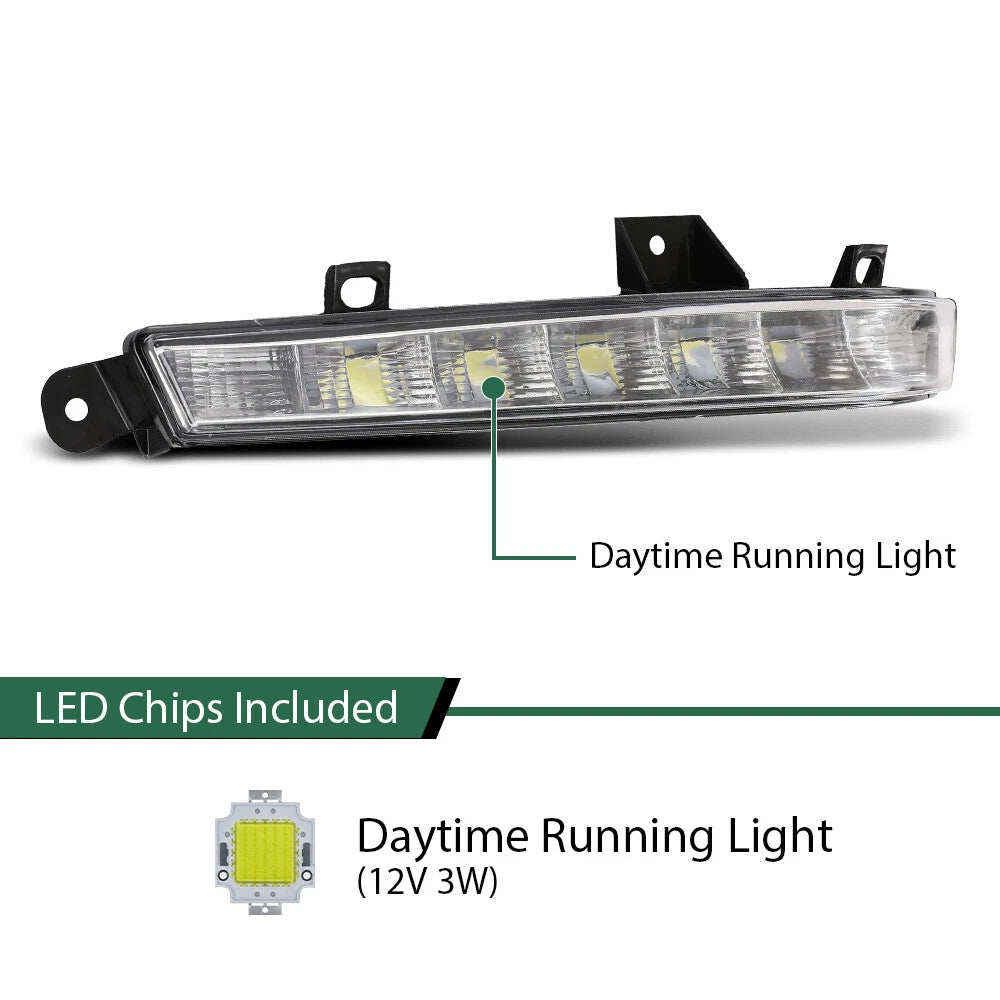 LED Fog Lights for Mercedes Benz W221 S63 AMG (2007–2013)