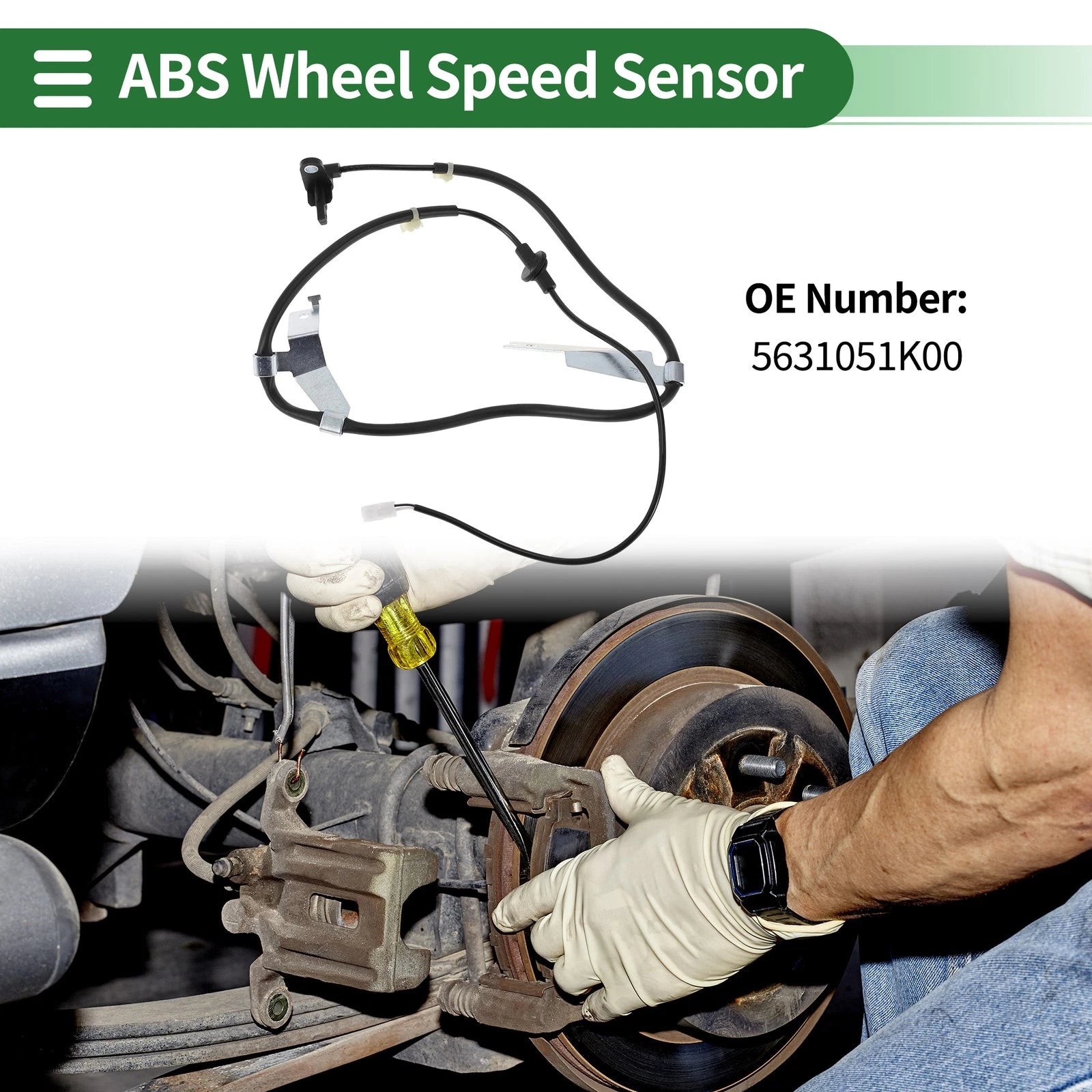 ABS Wheel Speed Sensor for Suzuki Splash (2008–2014) No. 5631051K00 Rear Right