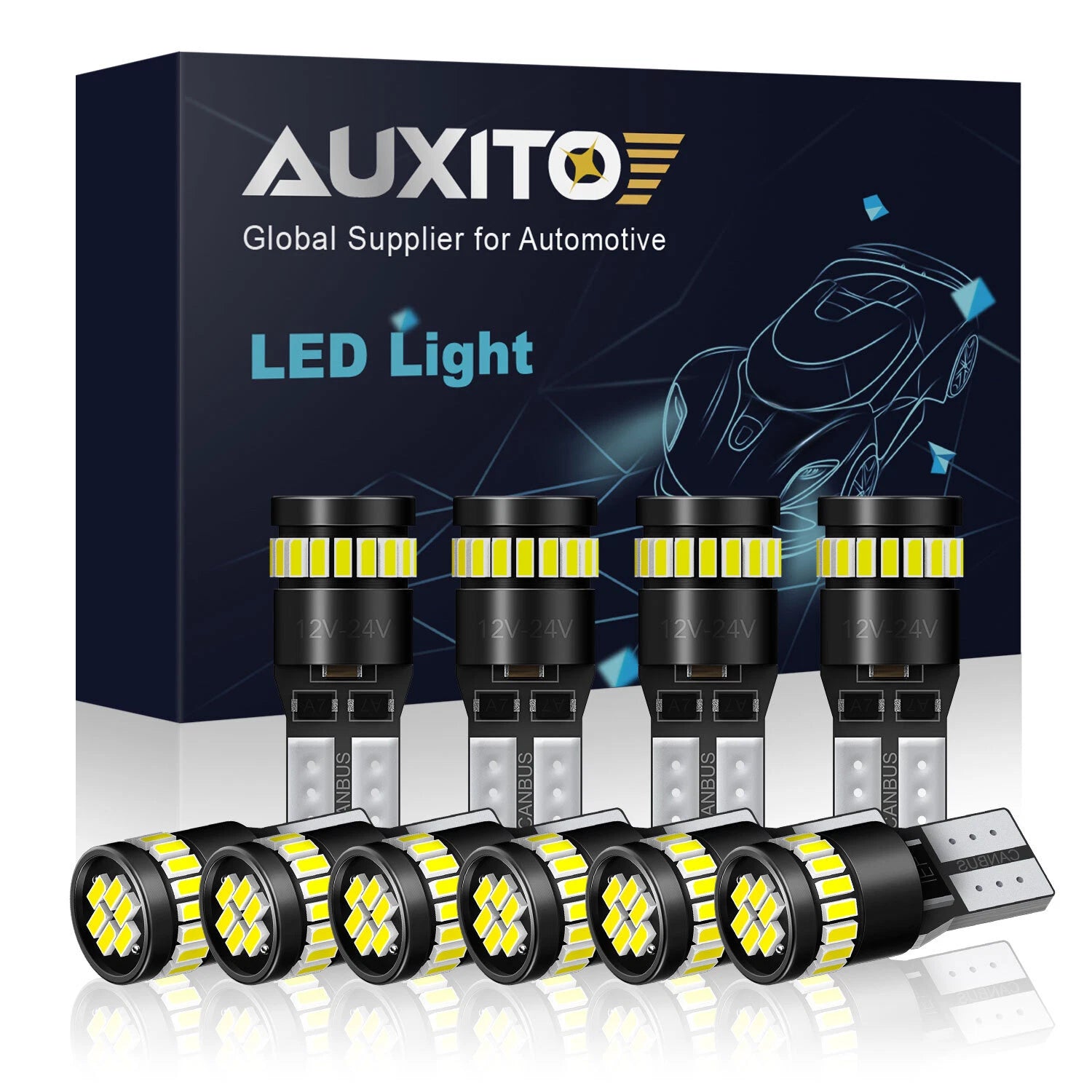 10x T10 921 194 42SMD LED Bulbs for RV Camper Trailer (12V)