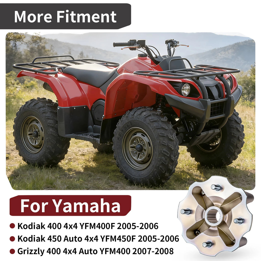 Rear Left Wheel Hub 1D9-F5311-01-00 for Yamaha Kodiak 400 450 4x4 (2005–2006)
