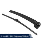 Set of 2 Rear Windshield Wiper Blade Arms 335mm for Volkswagen Jetta (2011–2018)