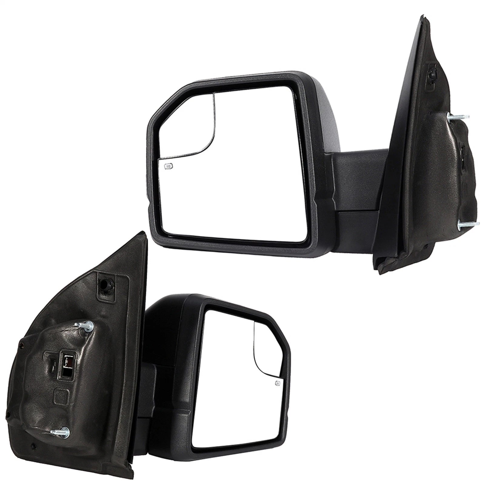 Pair Side Mirrors for Ford F-150 (2015–2020) Black Power Heated Turn Signal
