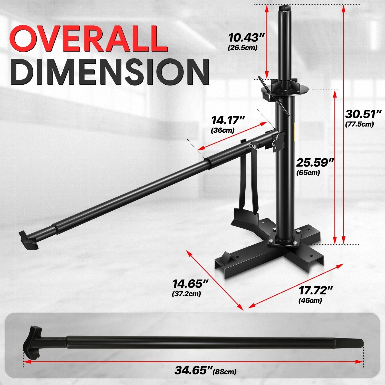 Portable Manual Tire Changer for Sedans SUVs (15"-21" Tires)