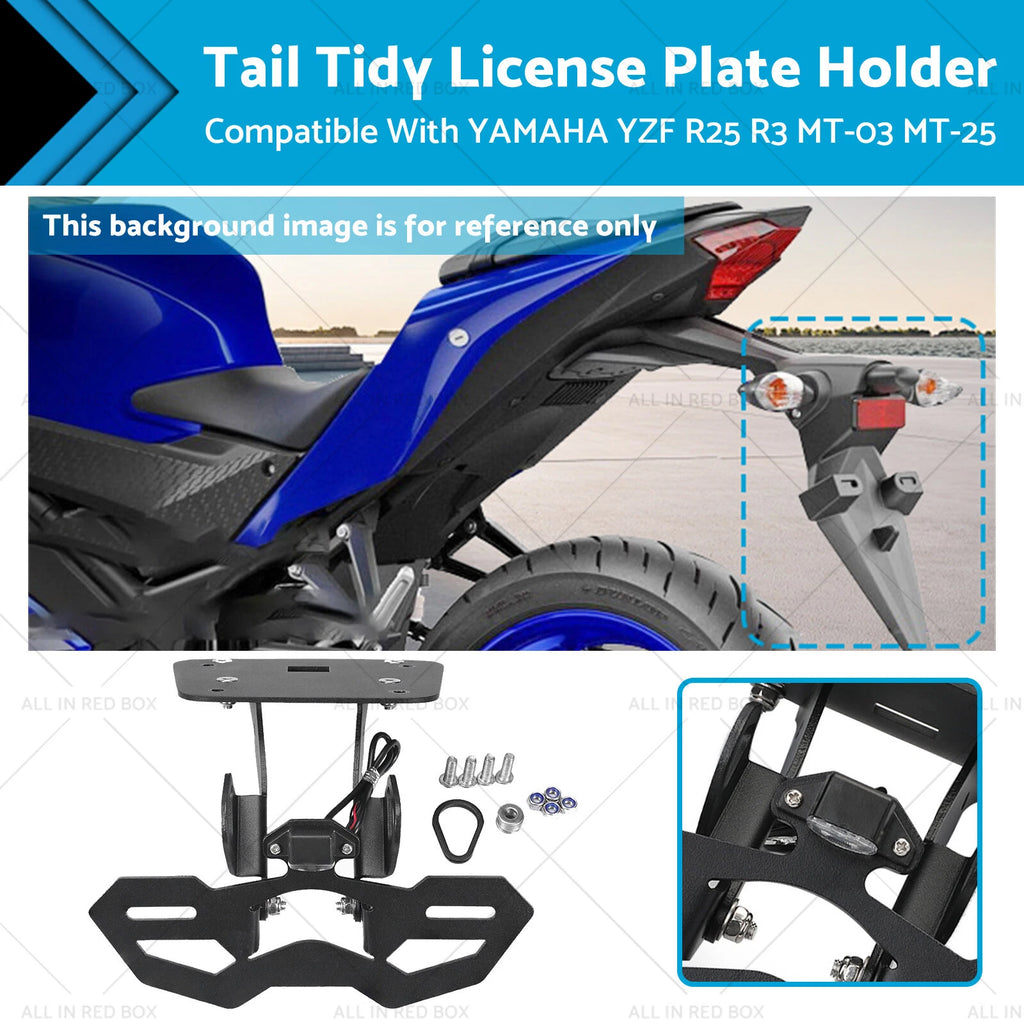 Tail Tidy License Plate Holder for Yamaha YZF R25 R3 MT-03 (2014–2020)