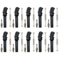 NGK 10 Laser Platinum Spark Plugs & Denso Coil Boots Kit for E-350 (2008–2010)