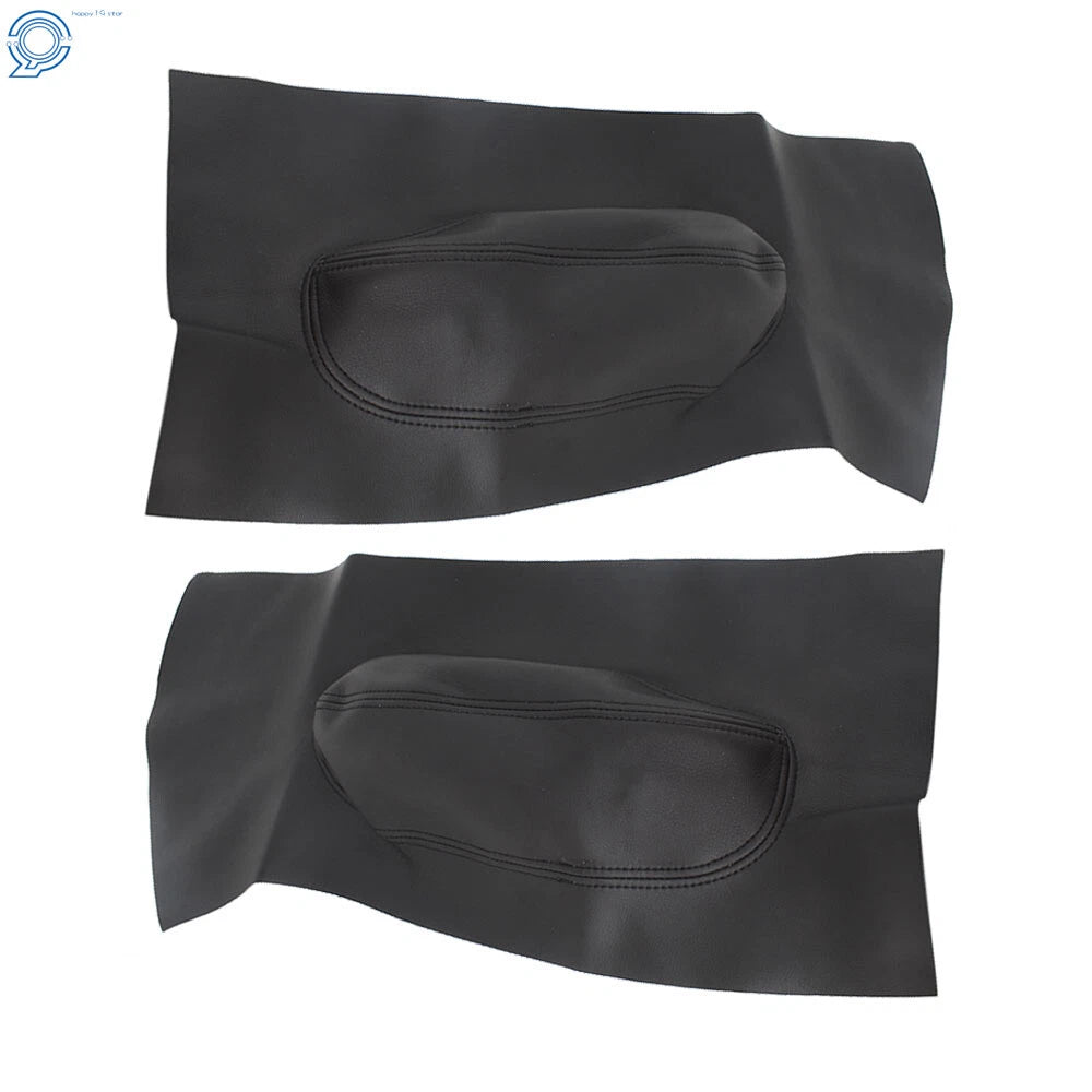 Pair Door Panel Insert Card Leather Cover for Volkswagen Beetle (1998-2010)