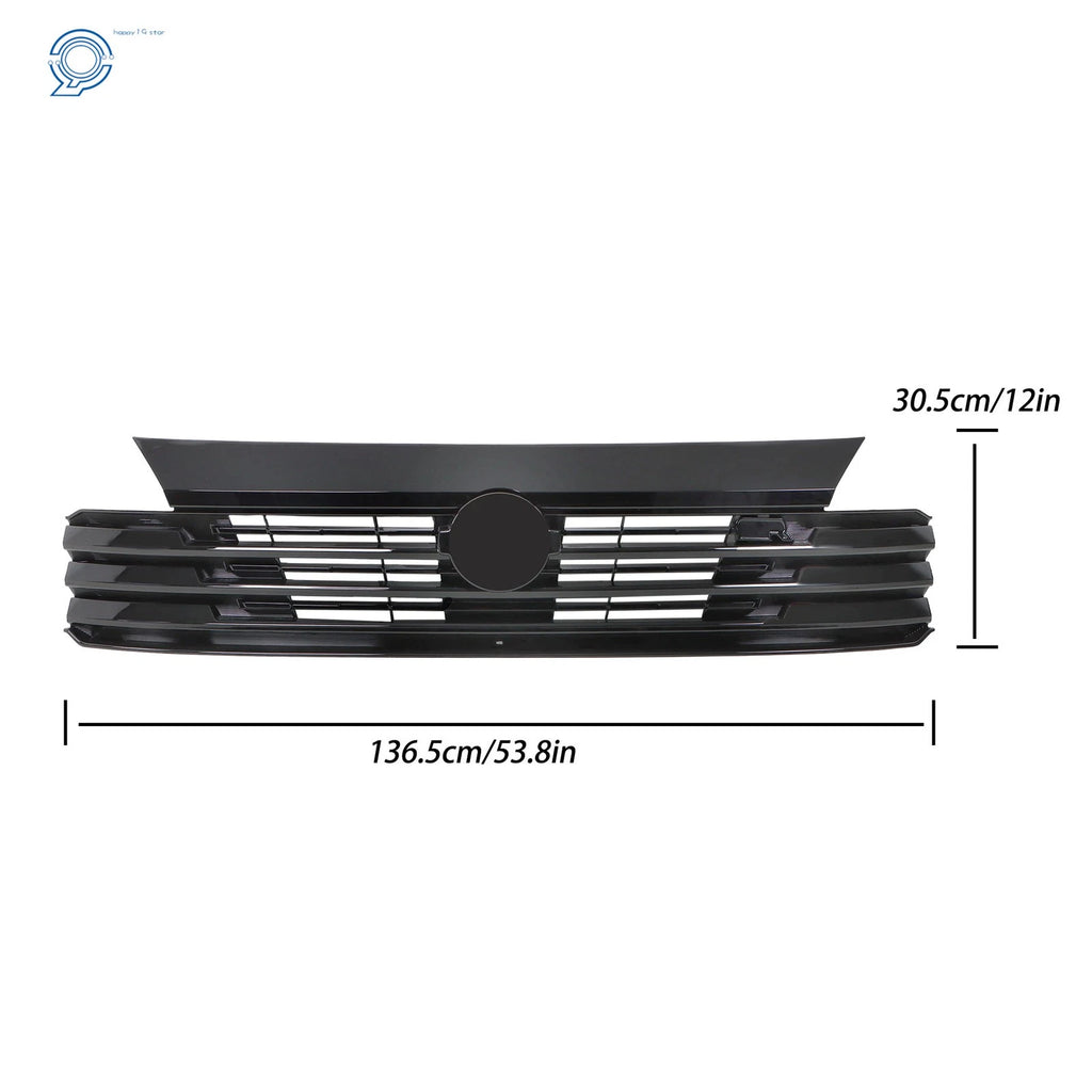 Front Bumper Upper Grille for Nissan Kicks SR (2025) Black Plastic