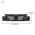 Front Bumper Upper Grille for Nissan Kicks SR (2025) Black Plastic