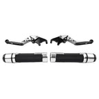 Silver Extendable Brake Clutch Levers Grip Set for BMW S1000R S1000RR (2010-2023)