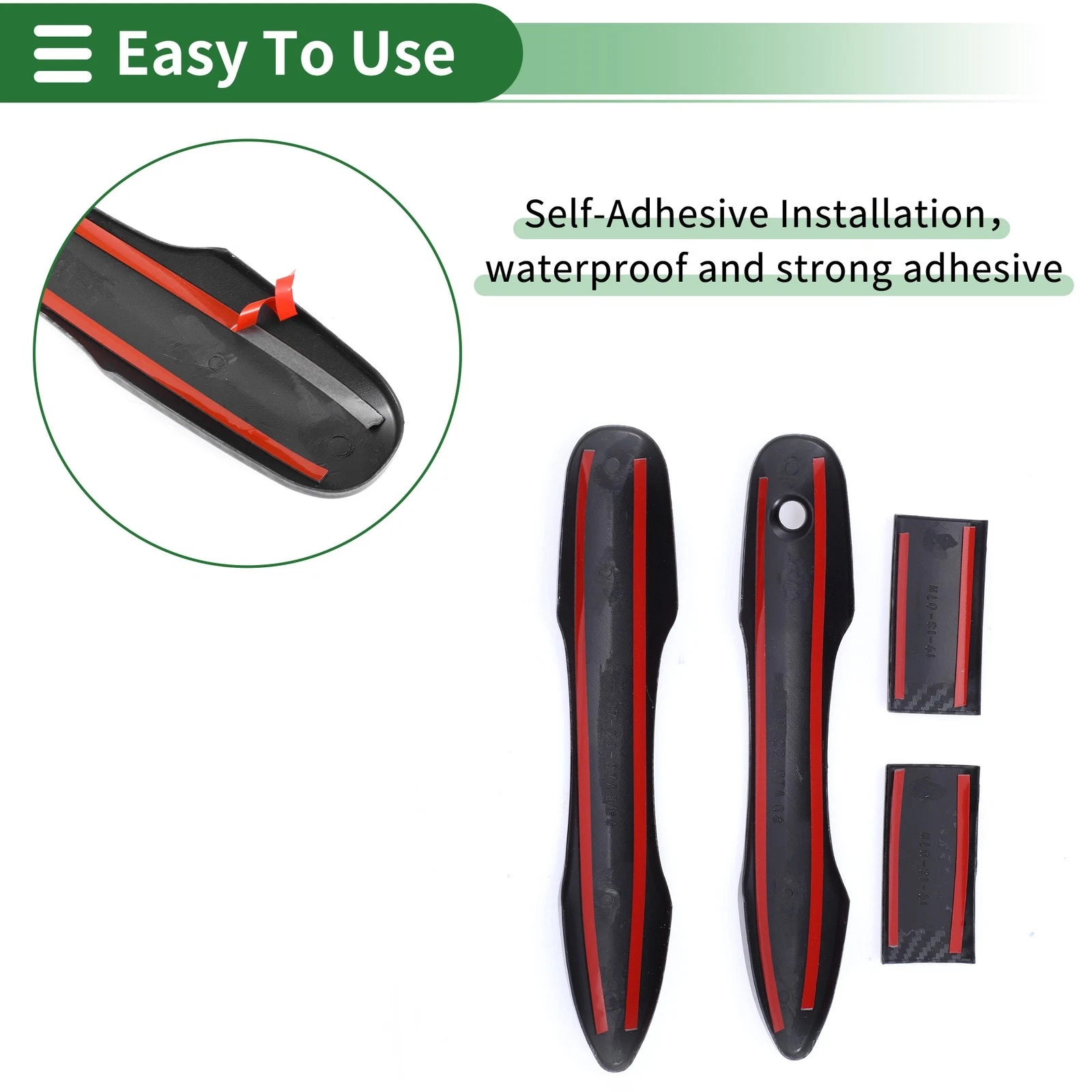 Car Door Handle Cover Trim for Toyota HiAce (2019–2020) Black
