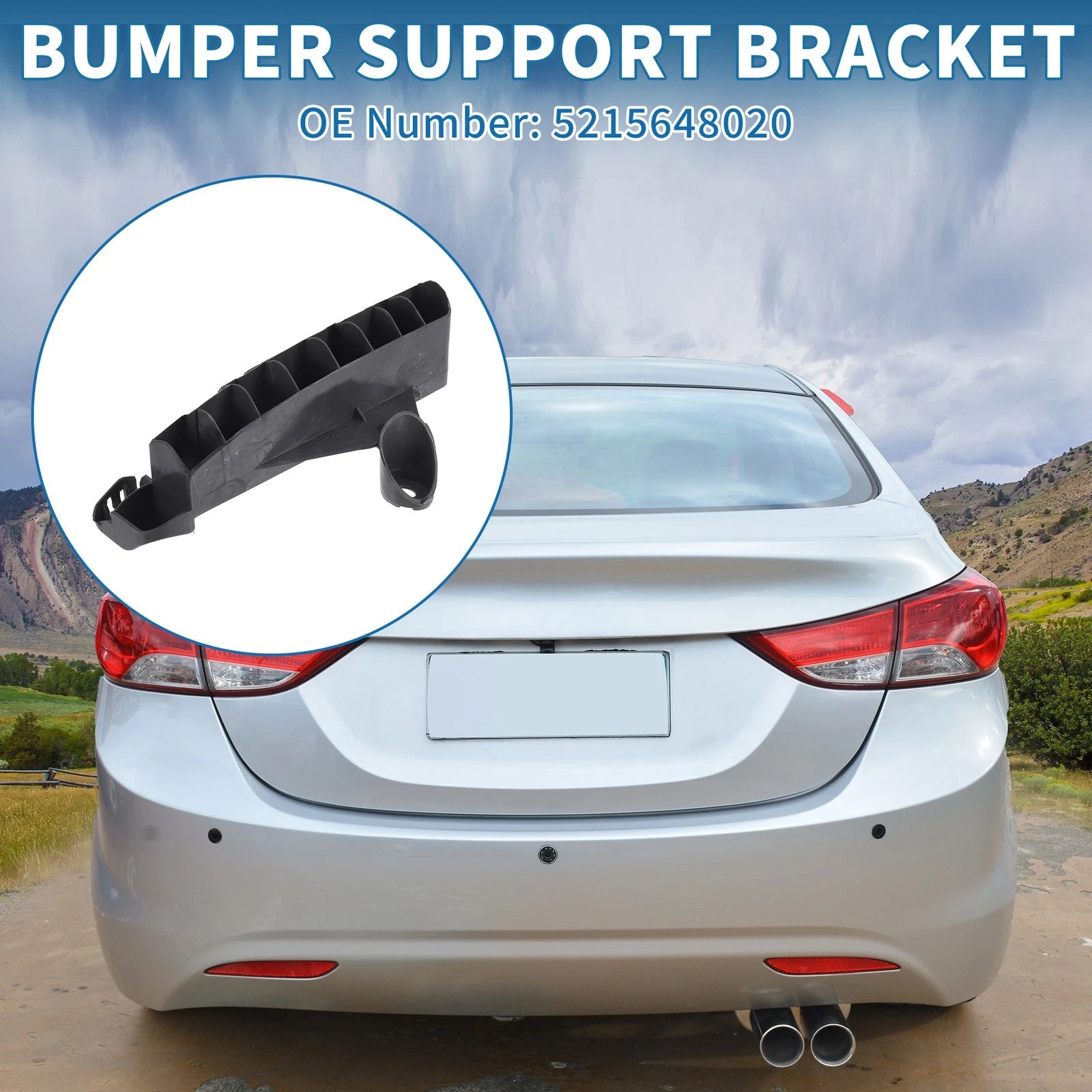 Left Rear Bumper Retainer Bracket No. 5215648020 for Toyota Highlander (2008–2011)