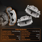 Front Left & Right Brake Caliper for Ford Mustang (1999–2002) 18-B4723 18-B4722