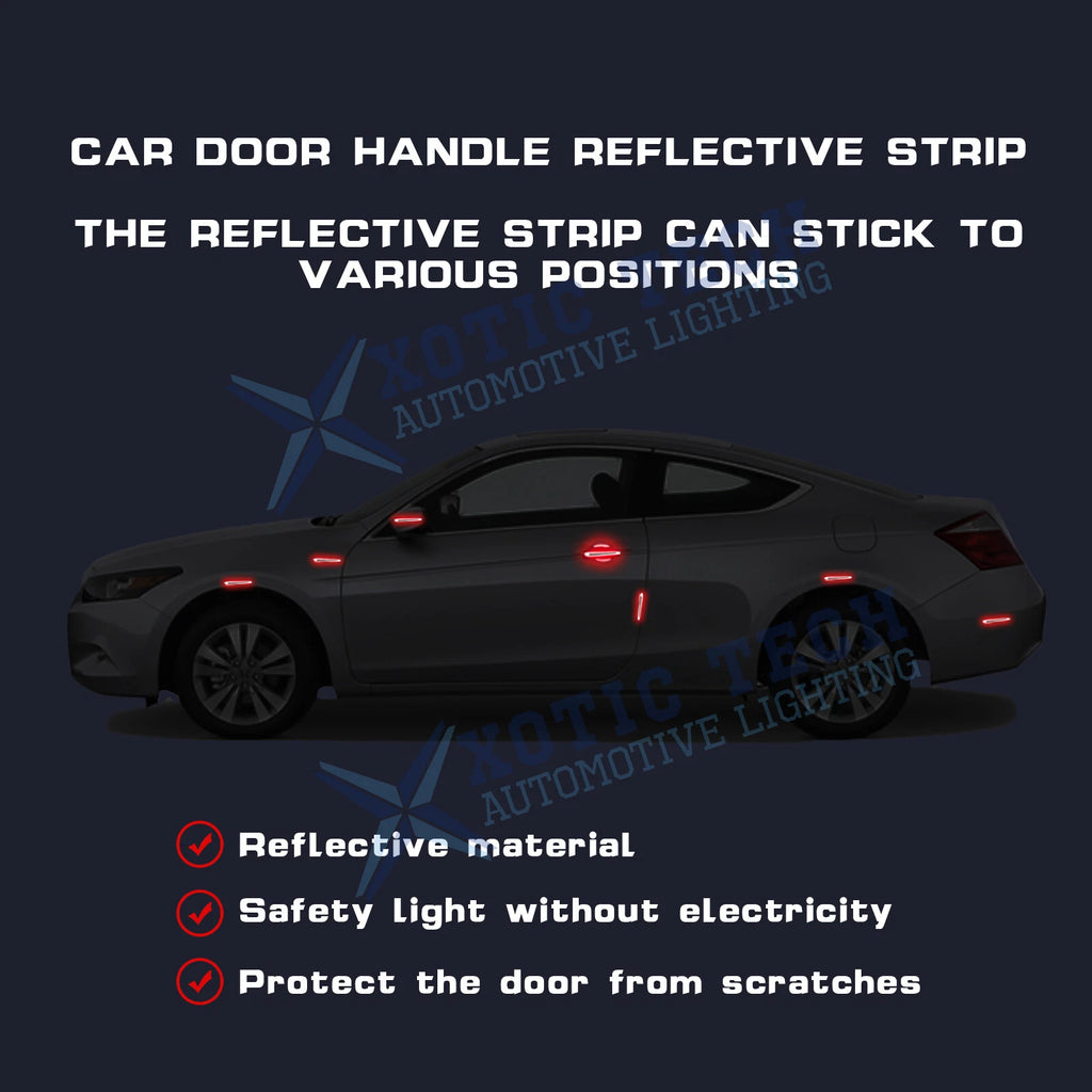 Door Handle Night Reflective Guard Sticker for Dodge Challenger Charger (2015-2023)