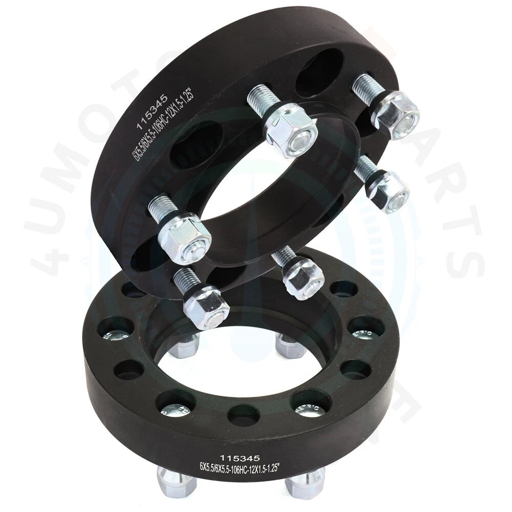 Set of 2 Wheel Spacers 1.25" 6x5.5 HubCentric for Toyota 4Runner (1996–2018)