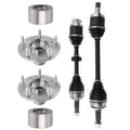 Set of 2 CV Axle Shafts with Wheel Hubs for Honda Civic 2014