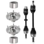 Set of 2 CV Axle Shafts with Wheel Hubs for Honda Civic 2014