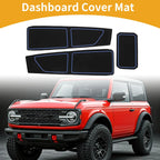 Dashboard Cover for Ford Bronco (2021–2024) Black Blue Set of 1
