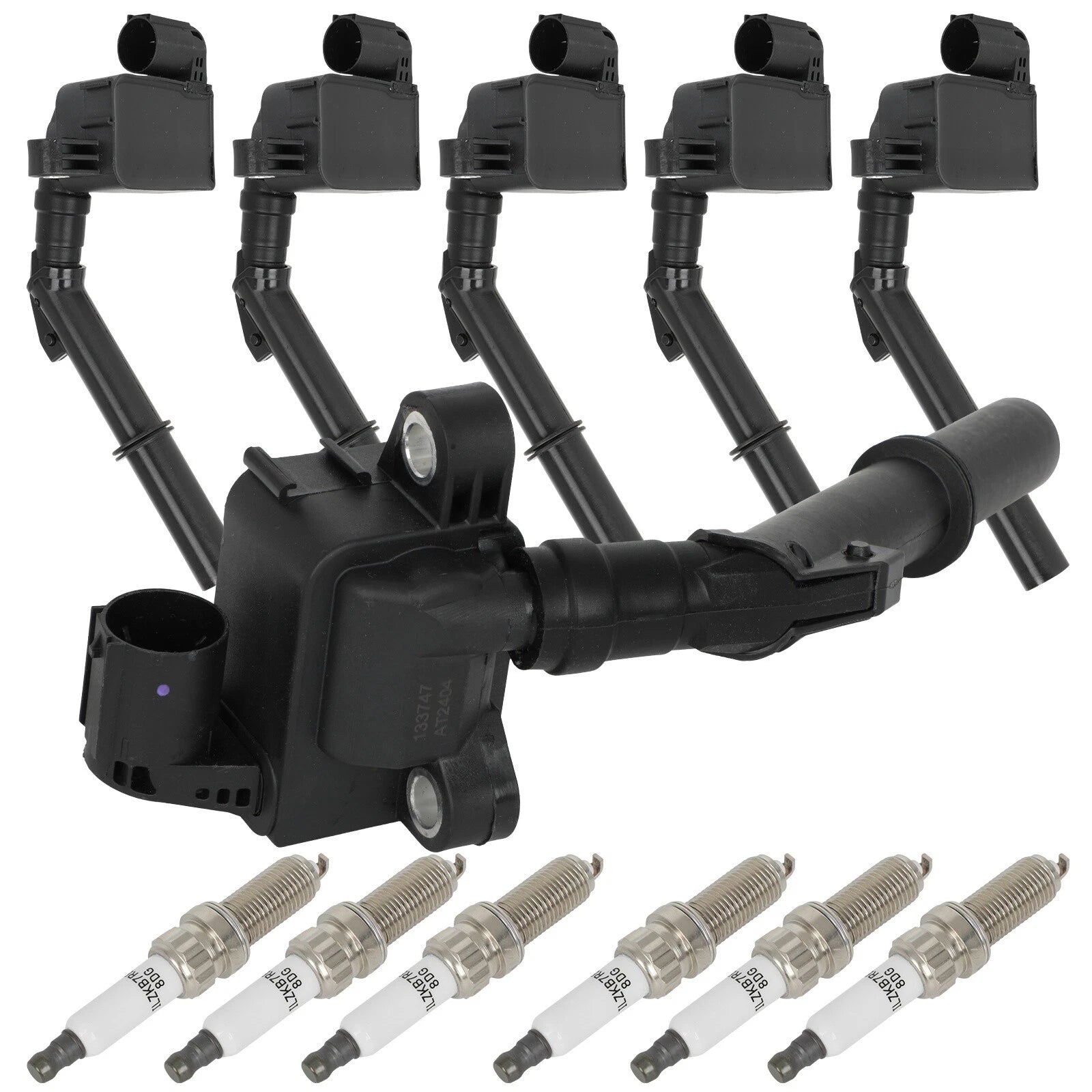 6X Ignition Coils and Spark Plugs for Mercedes-Benz SL550 (2013–2020)
