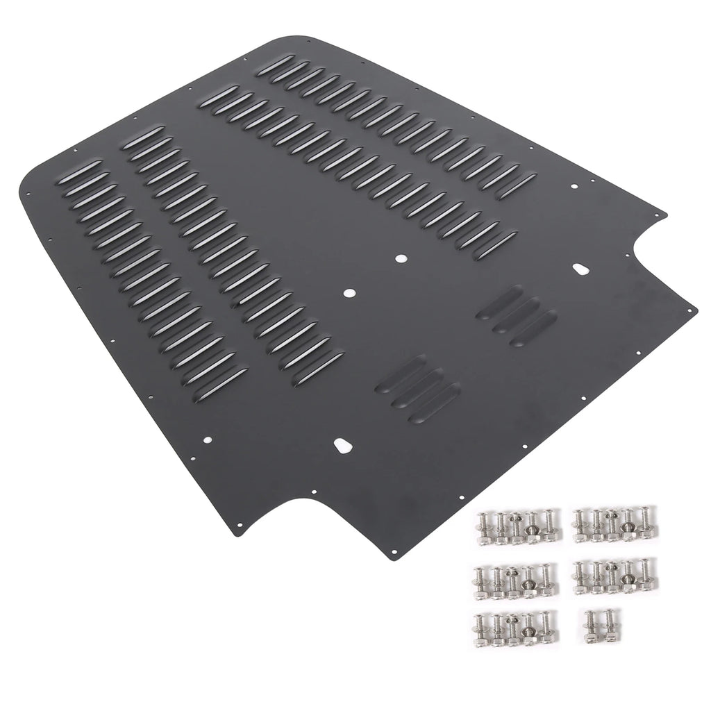 Front Vented Louver Hood Panel for Jeep Wrangler TJ (1997–2002) - Black