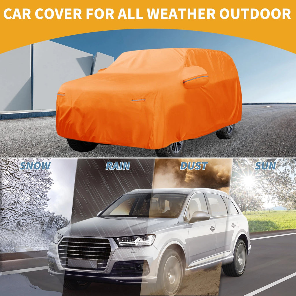 Car Cover Waterproof for Toyota Sequoia (2010–2023) 210D-PU with Zipper