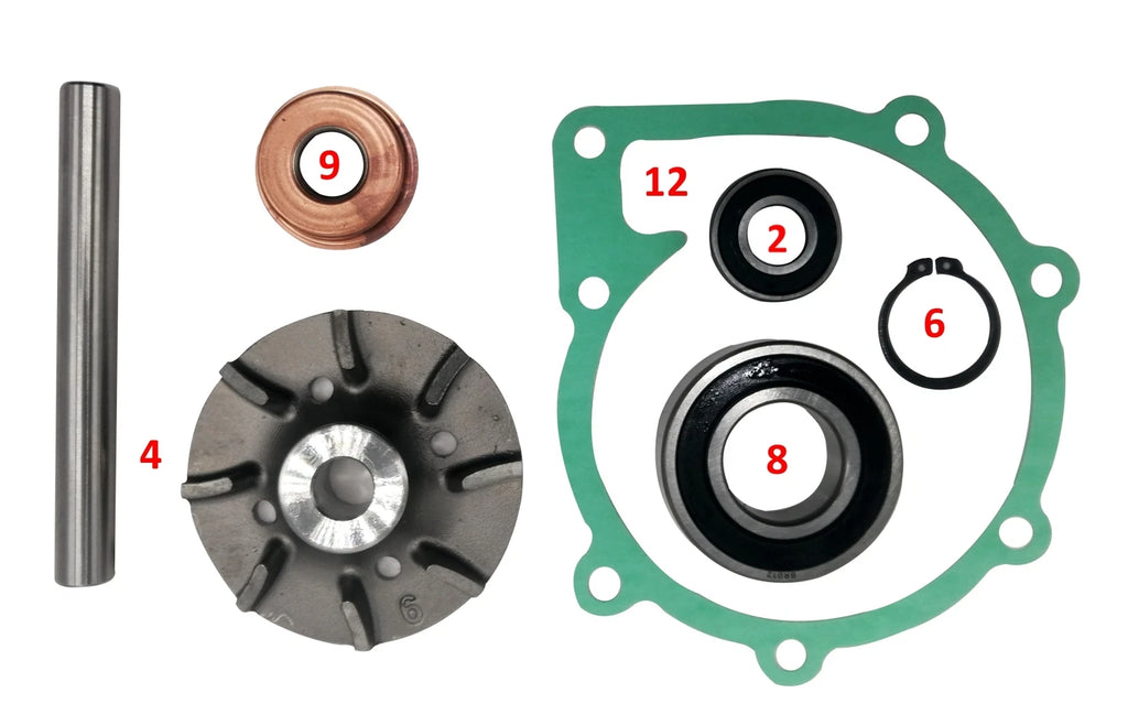 Circulation Pump Kit for Volvo Penta AD41 AQADA40 AQAD41 D41 (1990–1999)