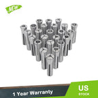 24-Piece R8 Collet Set for Bridgeport (Fits Various Models)