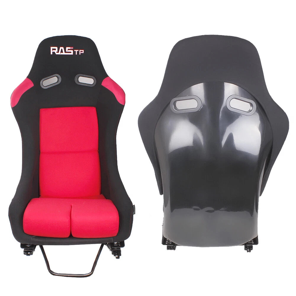 Racing Bucket Seat with Stainless Bracket Mount for Universal Fit