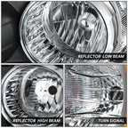 Driver Side Headlight Assembly for Chevy Sonic (2012–2016) OE Style Chrome Bezel