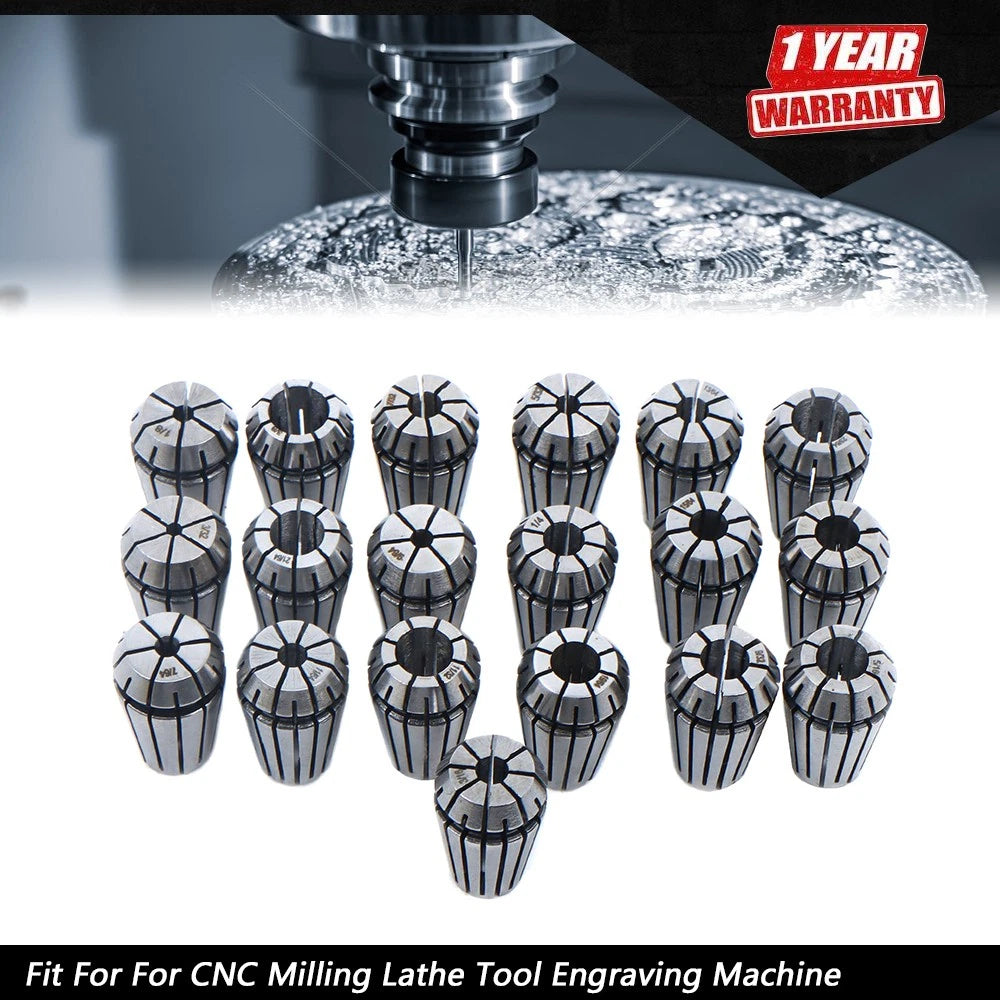 19-Piece Spring Collet Set for Automotive Applications