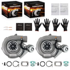 Pair V-band Turbocharger Compressor 400HP Internal Wastegate for Nissan TD42