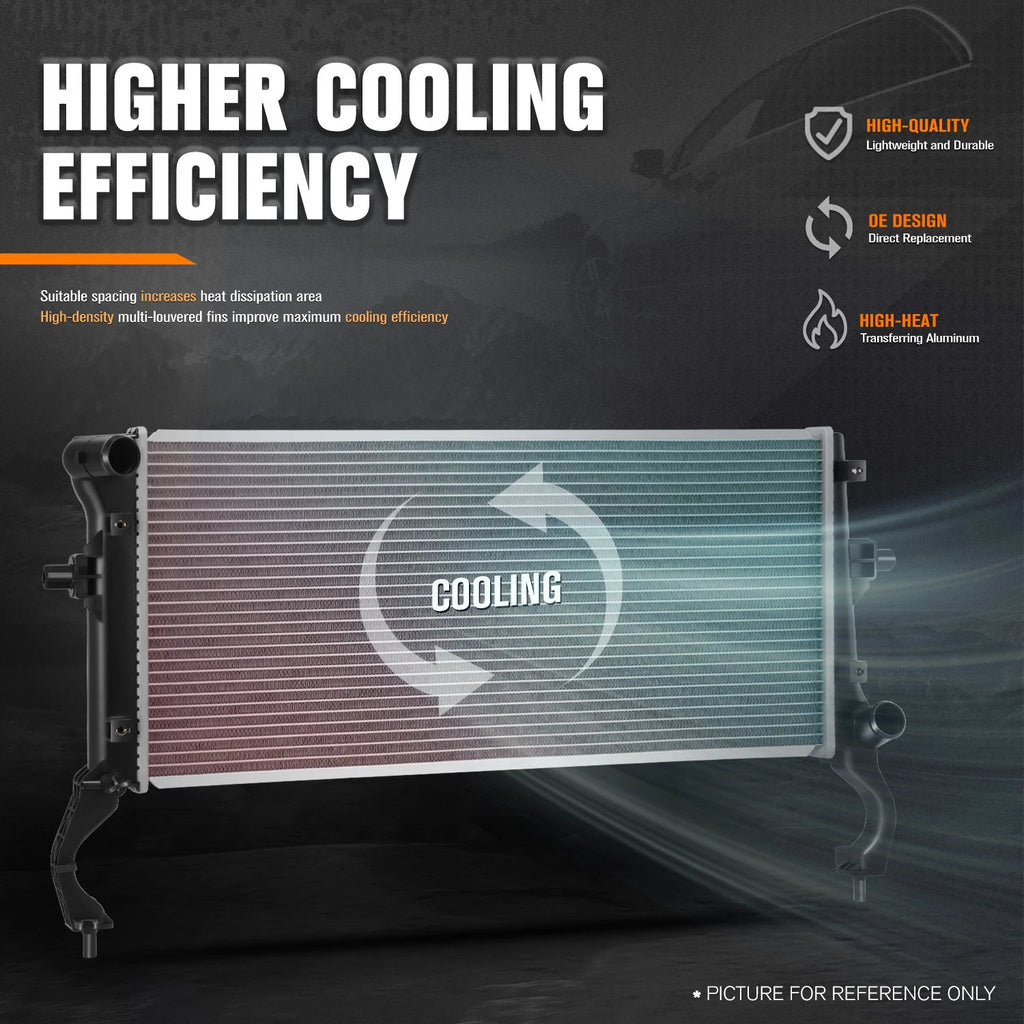 Aluminum Cooling Radiator DPI-13710 for Elantra GT/Forte (2017–2022)