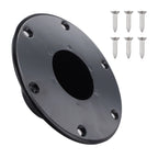 Black Round Pedestal Base Table Leg Mount for RV Boat Trailer