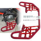 Red Nerf Bars w/ Nets for Yamaha Warrior 350 YFM350X (1987–2004)