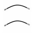 Set of 2 Rear Brake Hydraulic Hoses for Mazda 323 (1986–1989) EPDM