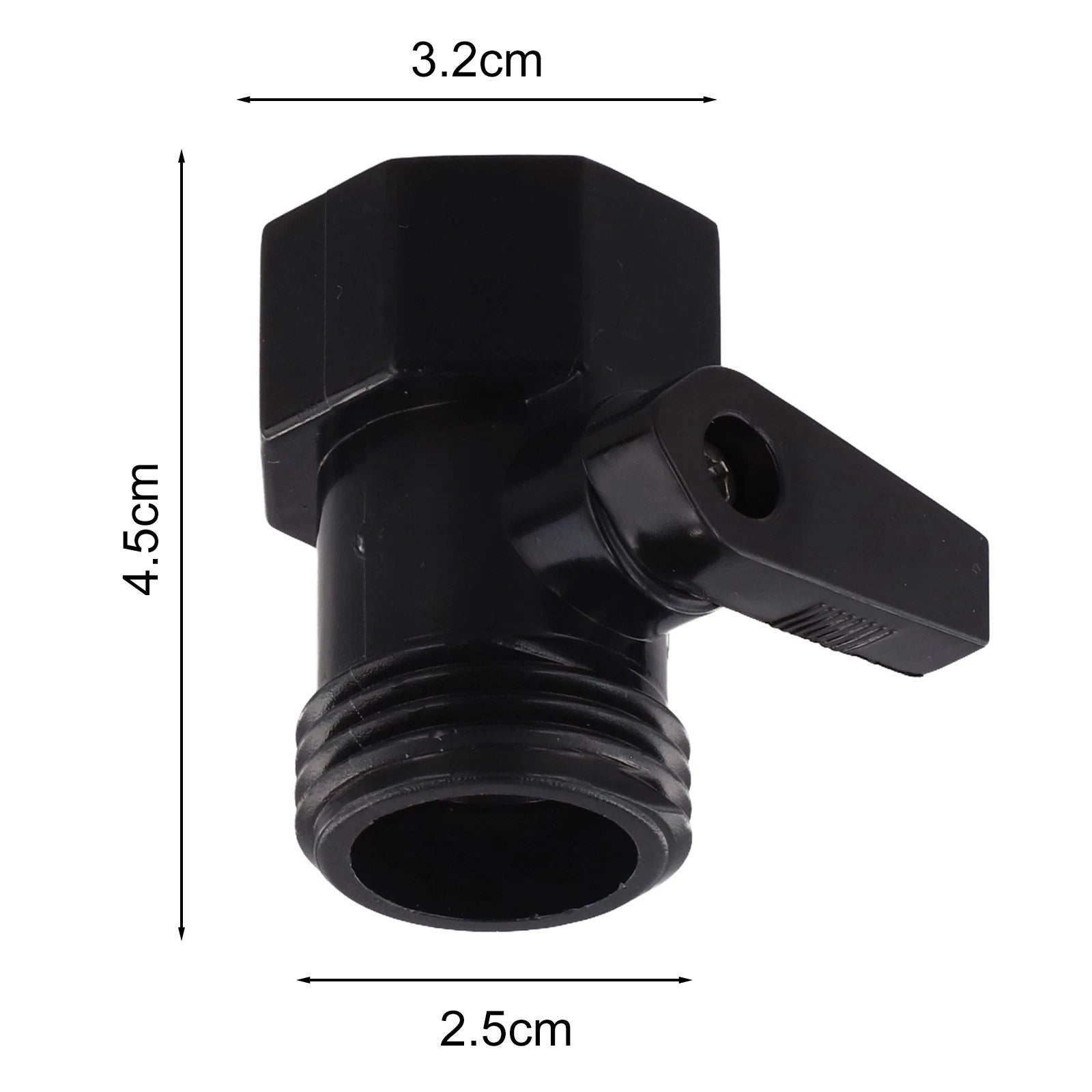 5X Plastic Garden Hose Shut Off Valve 3/4 Inch for Easy Water Management