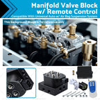 Manifold Valve Block Remote Control 0-200 PSI 1/4"NPT for Universal