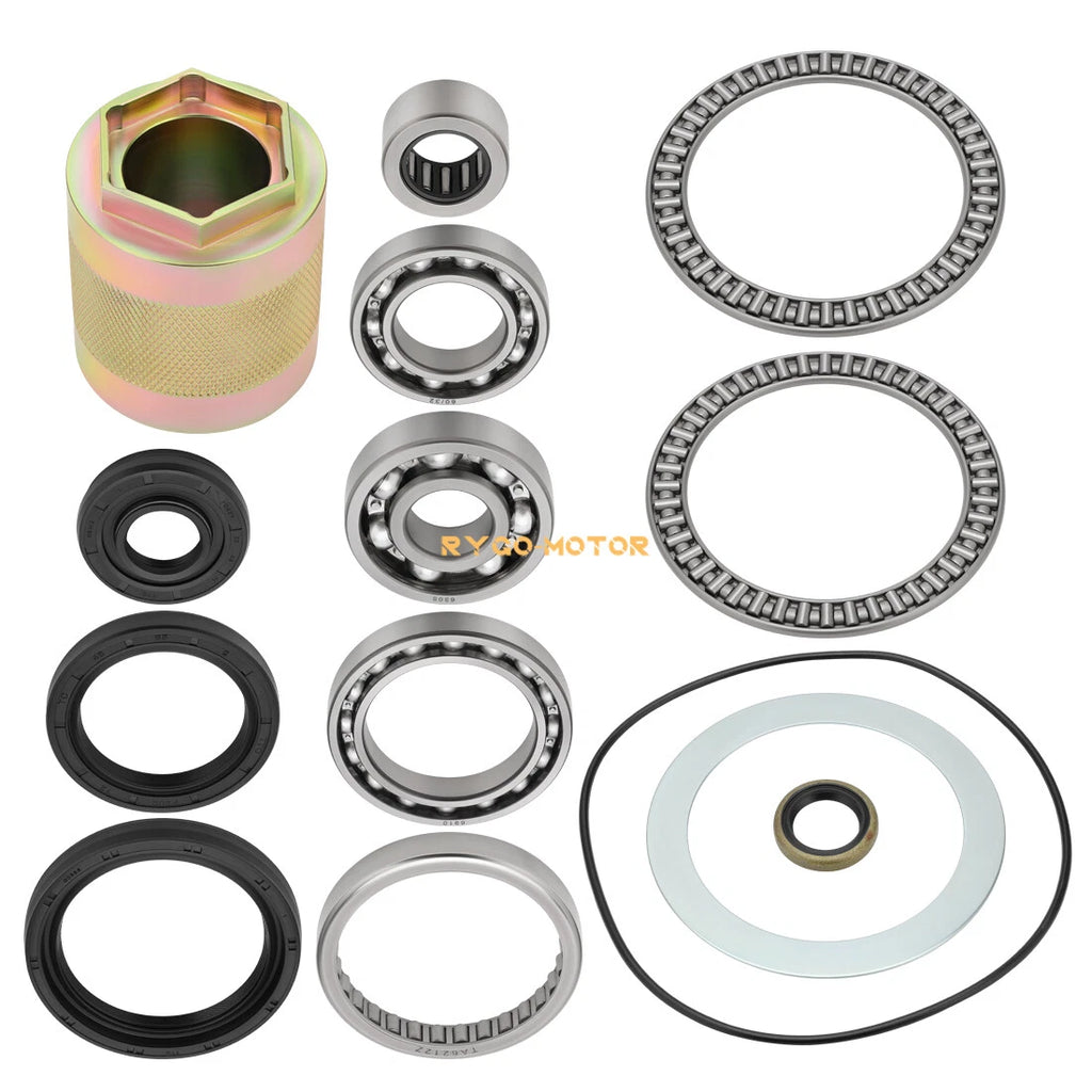 Front Differential Bearing Seal Kit with Nut Tool for Kawasaki Brute Force 650 750 (2005–2022)